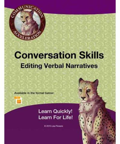 Conversation-Skills-Editing-Verbal-Narratives-interpersonal-skills-worksheets-printable-in-pdf Lisa Flowers of Communication Acceleration Speech Language Therapy