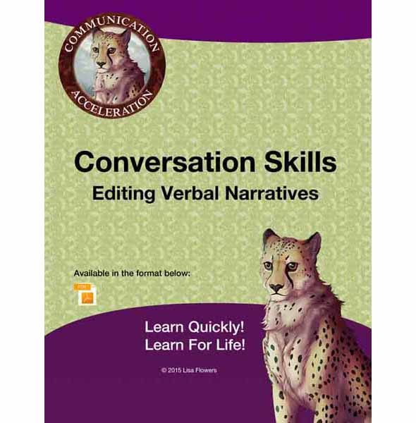 Conversation-Skills-Editing-Verbal-Narratives-interpersonal-skills-worksheets-printable-in-pdf Lisa Flowers of Communication Acceleration Speech Language Therapy