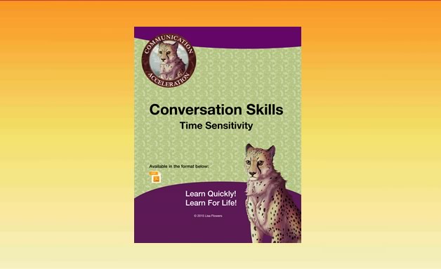 Time Sensitivity - Conversation Skills Worksheets for Autistic Students and Adults Speech Language Therapist Lisa Flowers