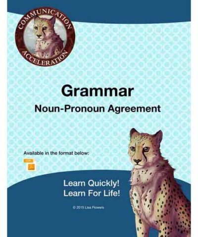 Noun Pronoun Agreement Parts of Speech Worksheets printable in PDF Parts of Speech Grammar Worksheets Creator - Lisa Flowers