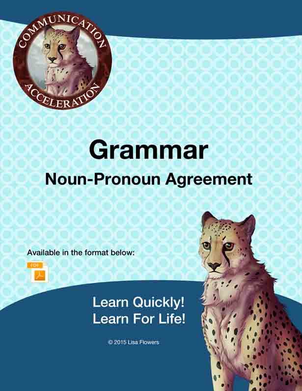 Noun Pronoun Agreement Grammar Worksheets And Activities From COMMUNICATION ACCELERATION