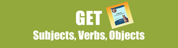 Subjects, Verbs, Objects grammar worksheets printable in pdf