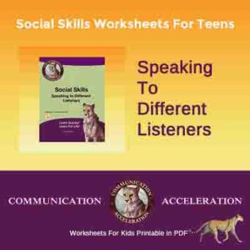 social skills worksheets for teens